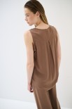 TOP SMANICATO SCOLLO V MORO