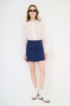MINIGONNA BOTTONI DV. BLU