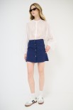 MINIGONNA BOTTONI DV. BLU