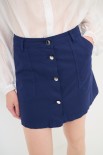 MINIGONNA BOTTONI DV. BLU