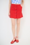 MINIGONNA BOTTONI DV. ROSSO