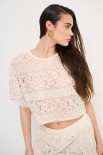 CROP TOP SCATOLETTA ECRU