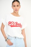 T-SHIRT 90'S BABY BIANCO