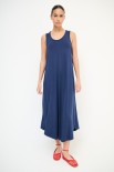ABITO JERSEY VISCOSA CON INCROCIO DT BLU