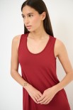 ABITO JERSEY VISCOSA CON INCROCIO DT ROSSO INDIA