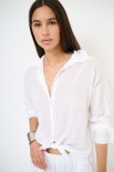 CAMICIA CON NODO MUSSOLA BIANCO