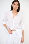 CAMICIA CON NODO MUSSOLA BIANCO