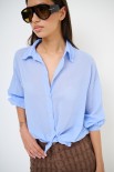 CAMICIA CON NODO MUSSOLA CELESTE