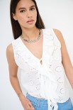 BLUSA SMANICATA ROUCHES DAV. FARINA
