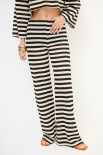 PANTALONE FLAIR MAGLIA RIGA NERO