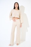 PANTALONE FLAIR MAGLIA RIGA BURRO