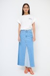 T-SHIRT MARGHERITA DOPPIA STAMPA PANNA