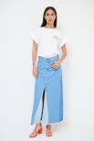T-SHIRT MARGHERITA DOPPIA STAMPA PANNA