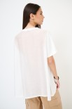 T-SHIRT LUNGA CON DT LYOCELL BIANCO