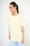 T-SHIRT LUNGA CON DT LYOCELL GIALLO