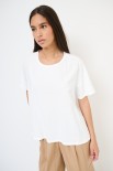 T-SHIRT OVER CON DT LYOCELL BIANCO