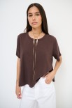 T-SHIRT OVER CON DT LYOCELL MORO