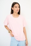 T-SHIRT OVER CON DT LYOCELL ROSA