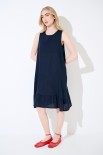 ABITO SMANICATO CON FIOCCO DT BLU