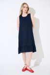 ABITO SMANICATO CON FIOCCO DT BLU
