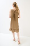 ABITO SMANICATO CON FIOCCO DT CAMMELLO