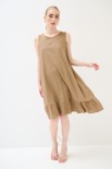 ABITO SMANICATO CON FIOCCO DT CAMMELLO