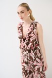 BLUSA SMANICATA ROUCHES DAVANTI MORO