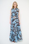 GONNA LUNGA BALZE + COULISSE JEANS/COCCIO