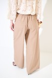 PANTALONE PALAZZO CON CINTURA CAMMELLO