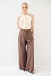 PANTALONE PALAZZO CON CINTURA ORSO