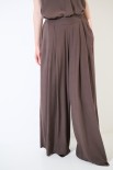 PANTALONE LARGO VISCOSA CON ELASTICO DIETRO MORO