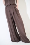 PANTALONE LARGO VISCOSA CON ELASTICO DIETRO MORO