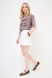 SHORT COULISSE BORDO BIANCO