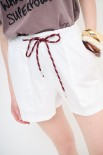 SHORT COULISSE BORDO BIANCO