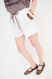 SHORT COULISSE BORDO BIANCO