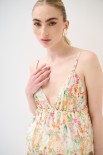 CROP TOP BALLON STAMPA VOILE PROVENZALE