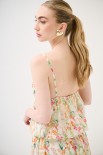 CROP TOP BALLON STAMPA VOILE PROVENZALE