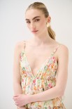 CROP TOP BALLON STAMPA VOILE PROVENZALE