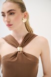 TOP CON ANELLO INCROCIO DAVANTI MORO