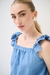 TOP SPALLINI GALA BLU CHIARO