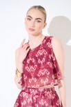 CROP TOP DOPPIA A BALZA VINO