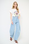 T-SHIRT STAMPA WALKAWAY PANNA