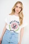 T-SHIRT STAMPA WALKAWAY PANNA