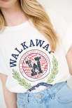T-SHIRT STAMPA WALKAWAY PANNA