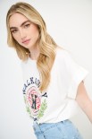 T-SHIRT STAMPA WALKAWAY PANNA