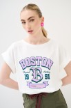 T-SHIRT STAMPA BOSTON PANNA