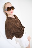 CAMICIA CON NODO E RICAMO MORO