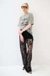 T-SHIRT STAMPA I'M A WOMAN VERDE MILITARE