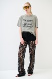 T-SHIRT STAMPA I'M A WOMAN VERDE MILITARE