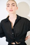 CAMICIA CON NODO MUSSOLA NERO